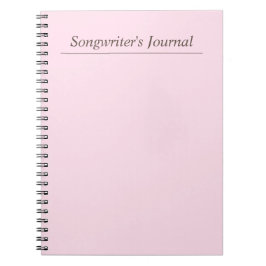 Cuaderno Diario del personalizable Pastel Songwriter