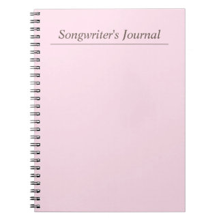 Cuaderno Diario del personalizable Pastel Songwriter