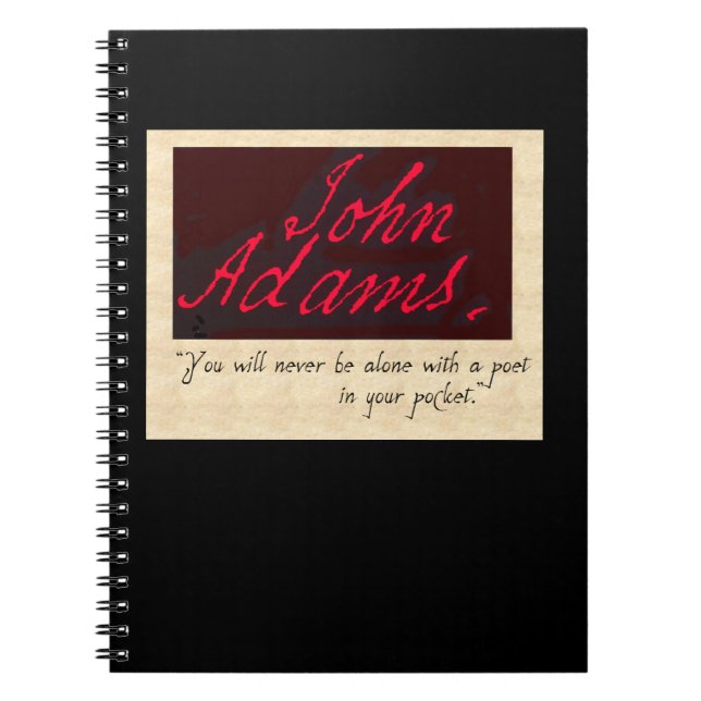 Cuaderno diario del poeta de John Adams (Frente)