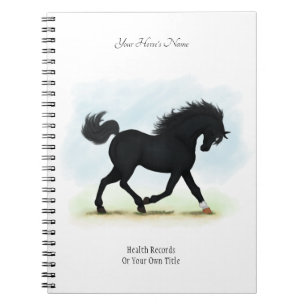 Cuaderno Diario del propietario de caballo personalizado de