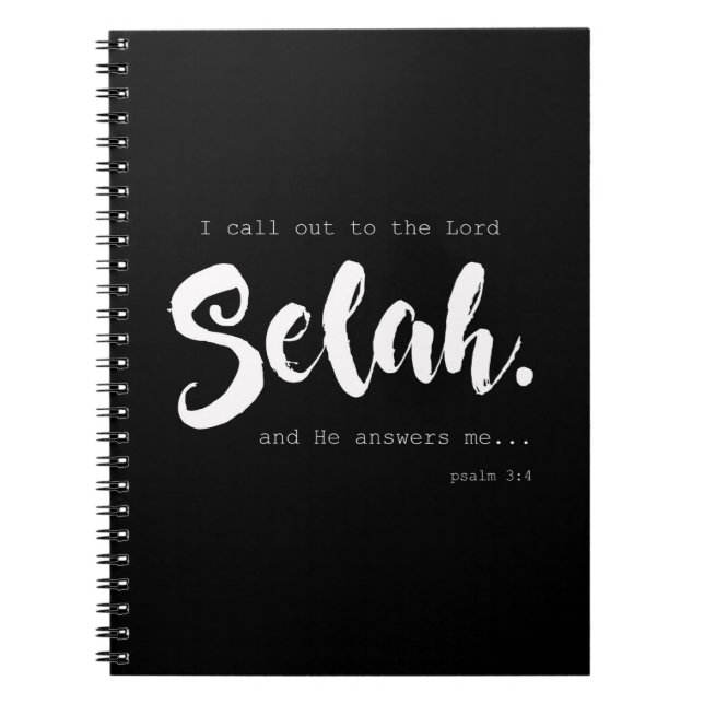 Cuaderno Diario del rezo de Selah (Frente)