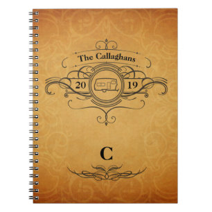 Cuaderno Diario del viaje del campista del estilo rv del