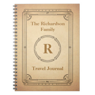 Cuaderno Diario del viaje del estilo del Victorian del