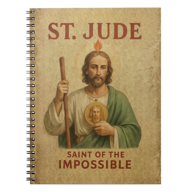 Cuaderno Diario devocional de fe católica de San Judas  (Frente)