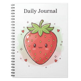 Cuaderno Diario Diario de Fresa Dulce