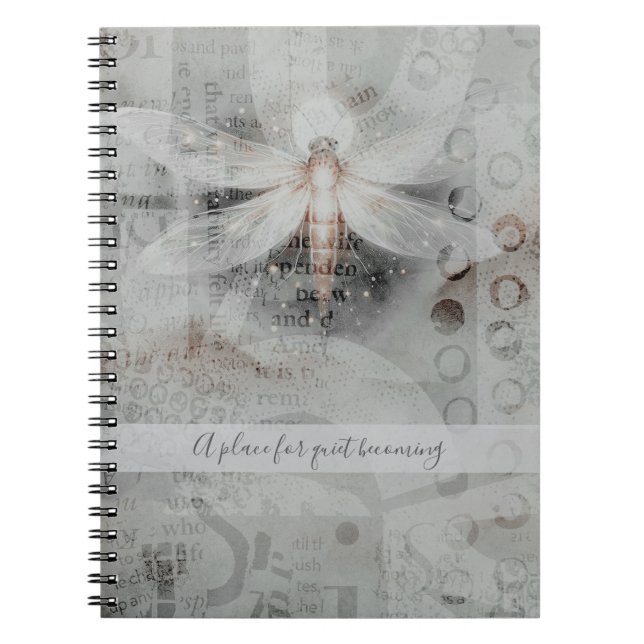 Cuaderno Diario Diario Pensamientos y Palabras de Libélula  (Frente)