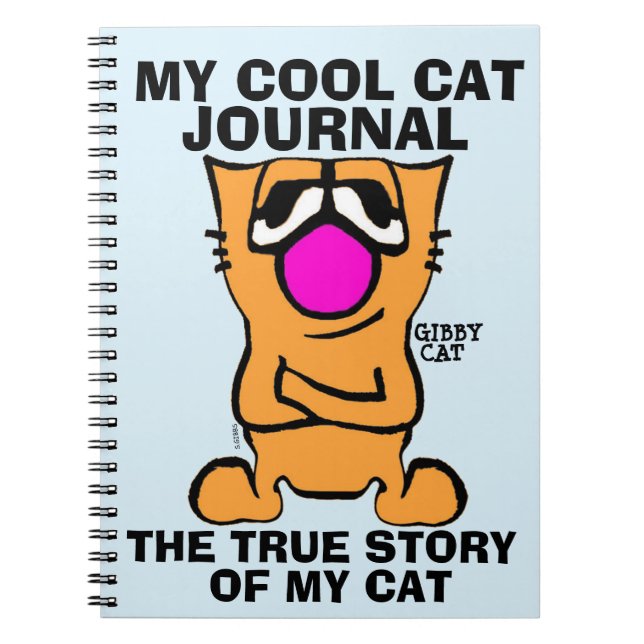 Cuaderno DIARIO DIARIO PERIÓDICO CAT para niños, GIBBY CAT (Frente)