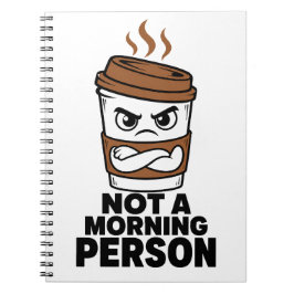 Cuaderno Diario divertido para no ser persona de mañanas
