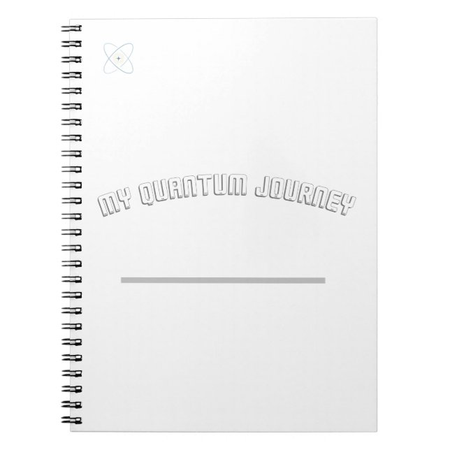 Cuaderno Diario en espiral de hipnosis de Quantum Journeys (Frente)
