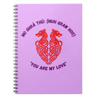 Cuaderno Diario en espiral Tu eres mi amor