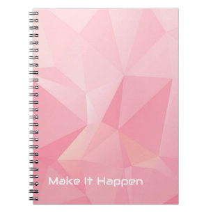 Cuaderno Diario espiral Cute Pastel Rose Make It Happen