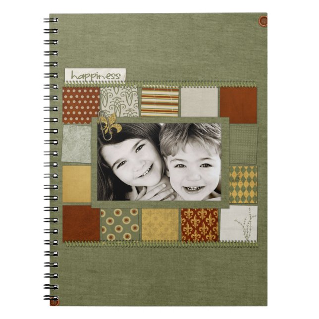 Cuaderno diario espiral de la foto (Frente)