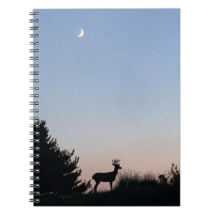 Cuaderno Diario espiral de la salida de la luna