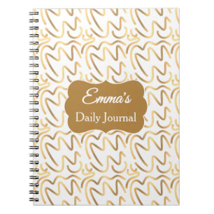 Cuaderno Diario espiral minimalista regalo personalizado 