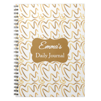 Cuaderno Diario espiral minimalista regalo personalizado