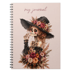 Cuaderno Diario Esqueleto Botánico