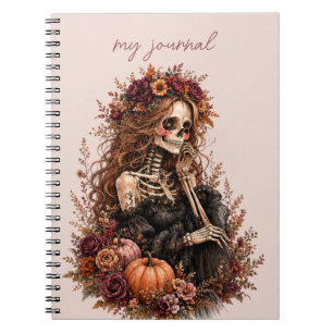 Cuaderno Diario Esqueleto Botánico