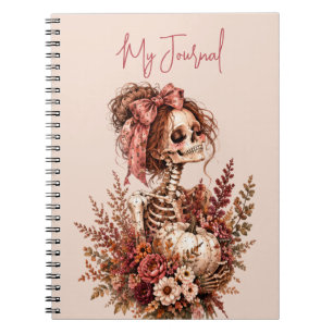 Cuaderno Diario Esqueleto Botánico
