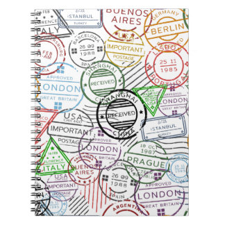 Cuaderno Diario estampado de travesía de Globetrotter