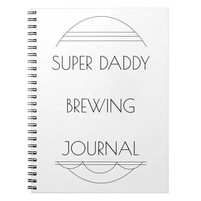 Cuaderno Diario estupendo de la elaboración de la cerveza (Frente)