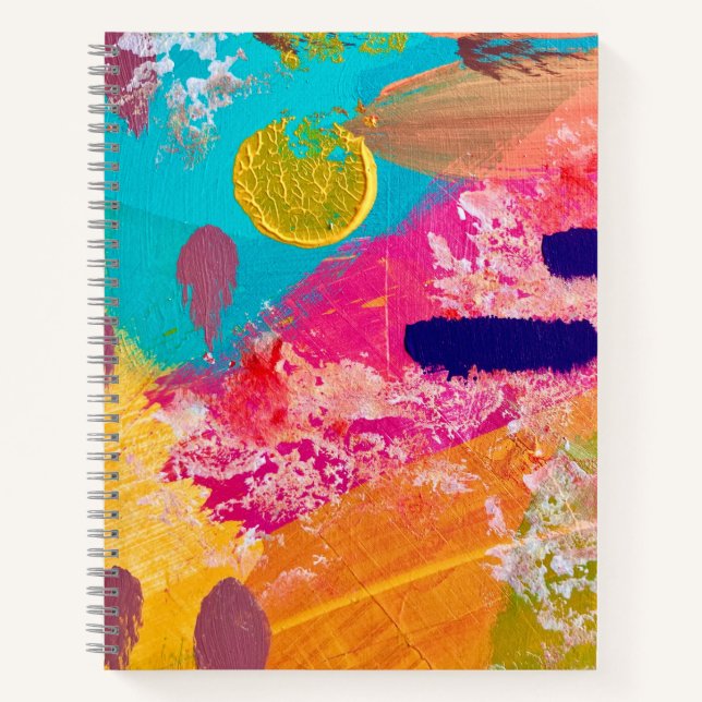 Cuaderno diario feliz en espiral (Anverso)