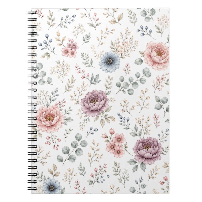 CUADERNO DIARIO FLORAL (Frente)