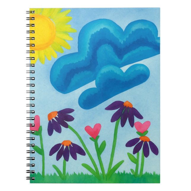 Cuaderno Diario floral acuarela (Frente)
