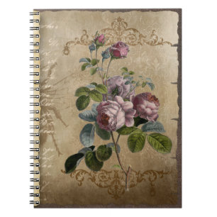 Cuaderno Diario floral de edad avanzada