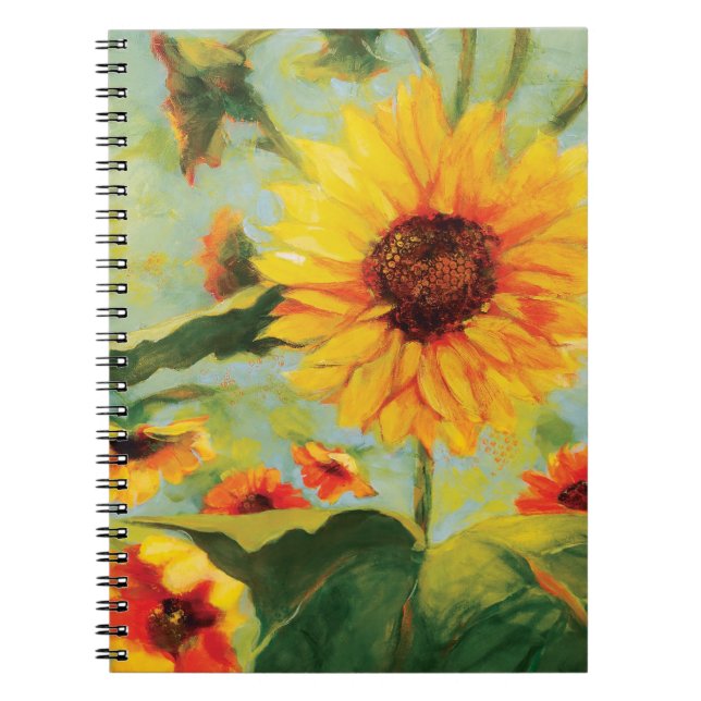 Cuaderno Diario floral del girasol (Frente)
