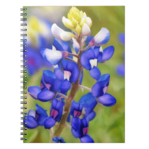 Cuaderno Diario Floral Flor de Bluebonnet de Texas