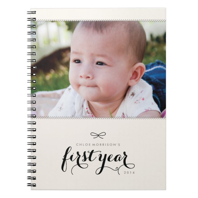Cuaderno Diario fotográfico de primer año - negro (Frente)