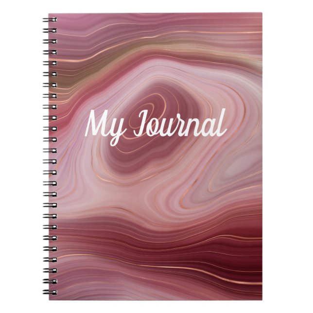 Cuaderno Diario girado Rosa (Frente)