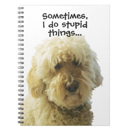 Cuaderno Diario Golden Doodle, adorable y adorable perro