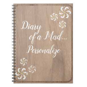 Cuaderno Diario gracioso de moda de un diario loco personal