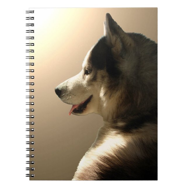 Cuaderno Diario Husky Notebook Siberian Husky Pup (Frente)