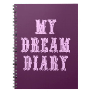 Cuaderno Diario ideal púrpura y rosado