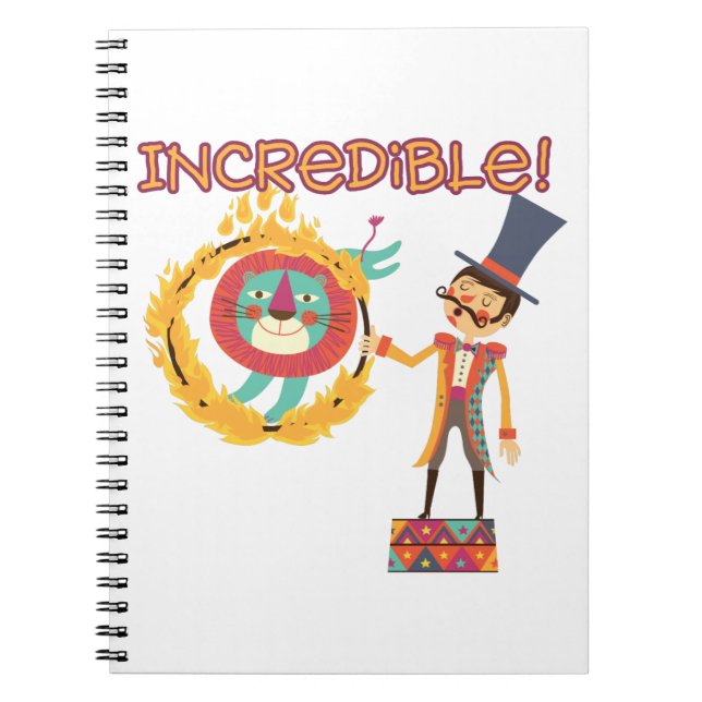 Cuaderno Diario increíble del circo (Frente)