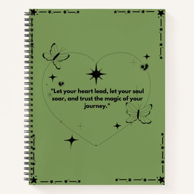 Cuaderno "Diario Inspirador - Confía en tu viaje (Anverso)