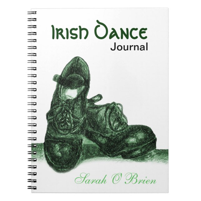 Cuaderno Diario irlandés de zapatos duros (Frente)