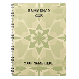 Cuaderno Diario Islámico Bauhaus Verde Salvia