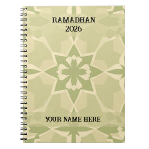Cuaderno Diario Islámico Bauhaus Verde Salvia