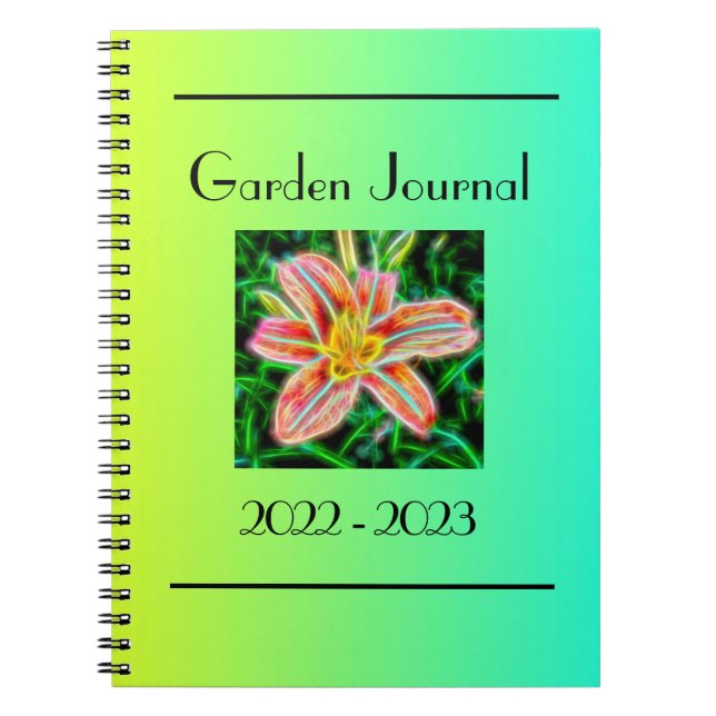Cuaderno Diario Jardín (Frente)