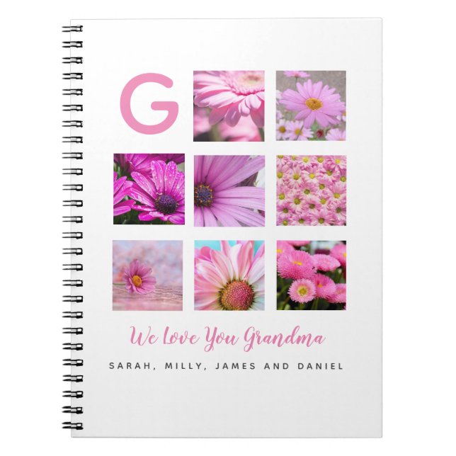 Cuaderno Diario Jardín de la Abuela - AGREGAR fotos y texto (Frente)