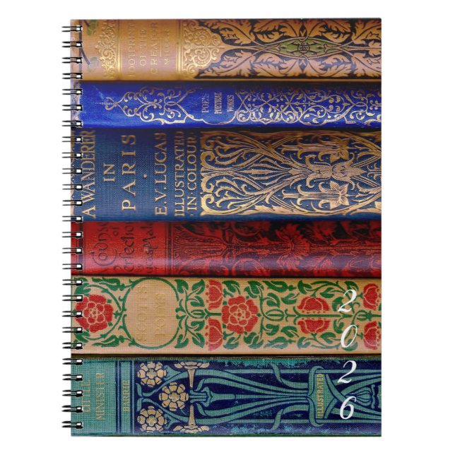 Cuaderno Diario libresco Art Nouveau 2026 (Frente)