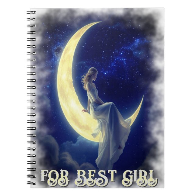Cuaderno Diario mágico para escritores de portátiles Moon D (Frente)