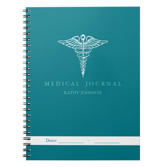 Cuaderno Diario médico paciente personal (Frente)