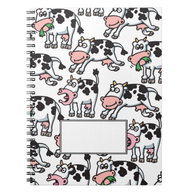 Cuaderno Diario minucioso de la vaca del Doodle 5 (Frente)