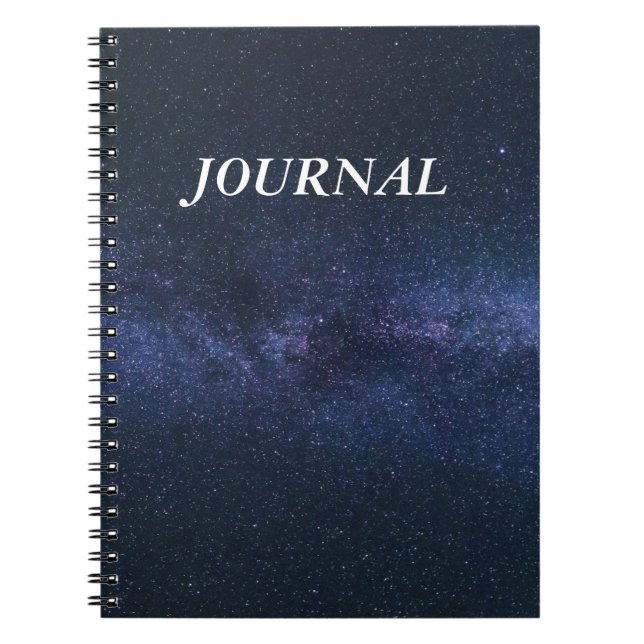 Cuaderno Diario moderno de tipografía mínima (Frente)