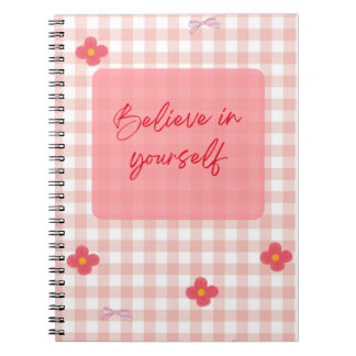 Cuaderno Diario motivacional rosa "Eres suficiente"