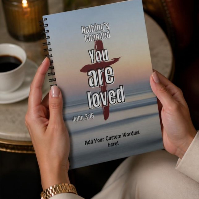 Cuaderno Diario "Nada ha cambiado, eres amado" (AI Generated Hands )